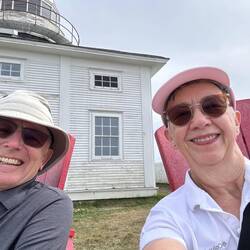 Our 4th Parks Canada red chair selfie!