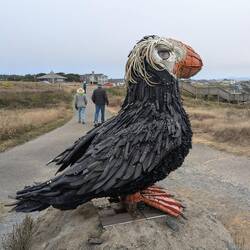 Made from garbage found on the beaches