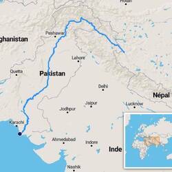 Verlauf des Indus