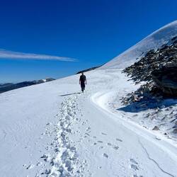 ..ein Päuschen, ehe wir wieder ins Tal hinabsteigen.
