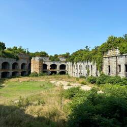 Inside the fort "parade" area