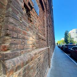 Remnant of the ghetto wall, there are still a few