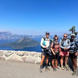 Crater Lake mit Shoeless, Sundance und Long Strides