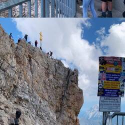 Anstehen für das Gipfelfoto 🙈