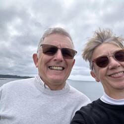 A windy day selfie at Ferryland!!!