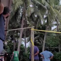 Wenn der Volleyball in der Palme landet🌴