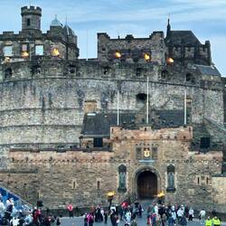 Castle of Edinburg, en perfekt bakgund till kvällens föreställning.