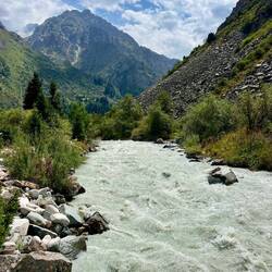 Il fiume Ala Archa nella gola di Ala Archa