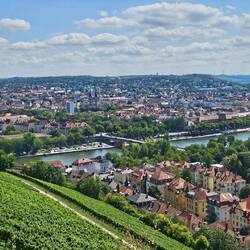 Schöner Blick auf Würzburg