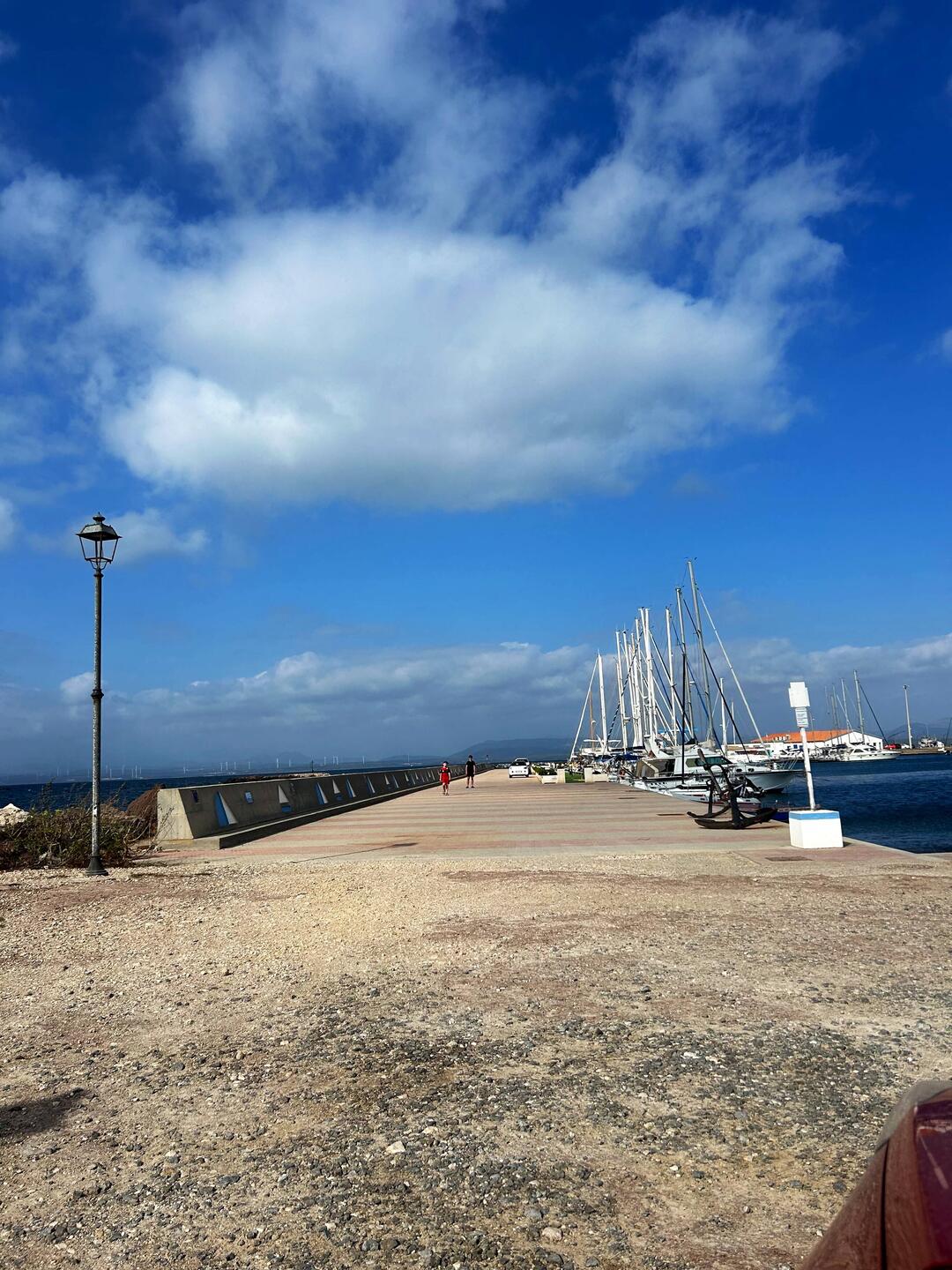Calasetta harbour - very pretty, and in a semi-circular shape.