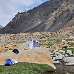 Wäsche waschen - an einem wunderschönen Fleck