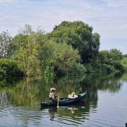 Will even took Leo for a canoe to try and keep him entertained