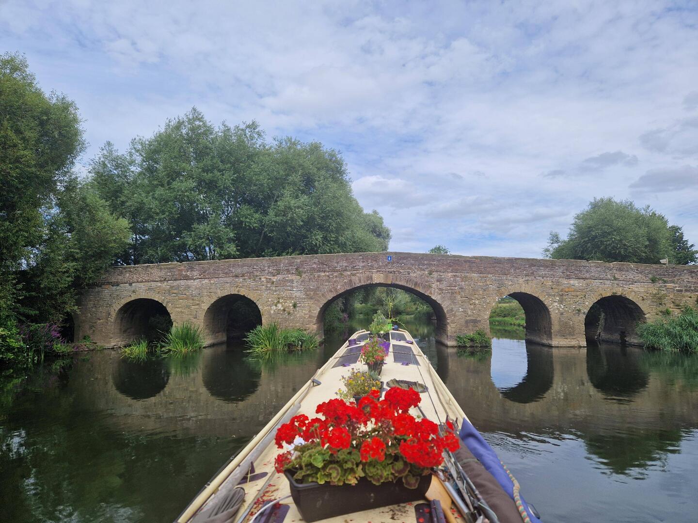We do love travelling under these old arched bridges!