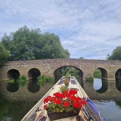 We do love travelling under these old arched bridges!