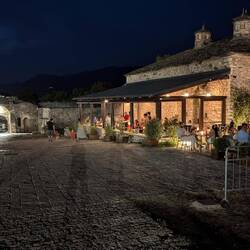 Inside the Kastro at night