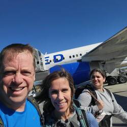 Tarmac welcome is what you get when your arrival gate is full