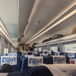 Five seats across.