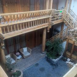 The inner courtyard of my homestay.