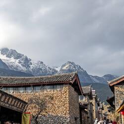 View from the village to the mountain.
