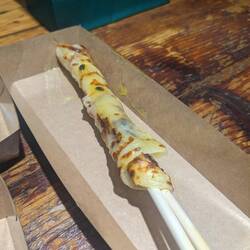 Fried cheese roll with rose jam filling.