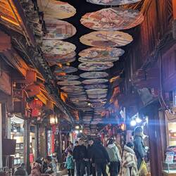 The umbrella street. At least I call it that.