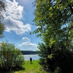 An der Trinkwasser Talsperre Muldenberg....
