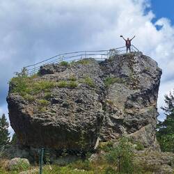 Auf dem berühmten Topasfelsen!