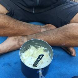 Kartoffelbrei und Chickpeas sexy Beine ;)