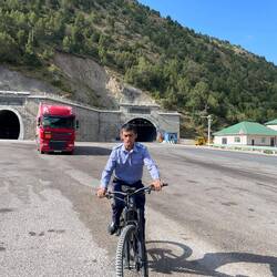 Viele Leute wollen einmal mit meinem Velo fahren