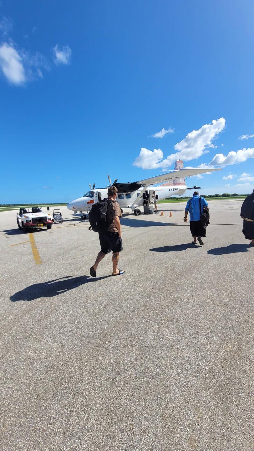 Unser Flugzeug auf die Insel