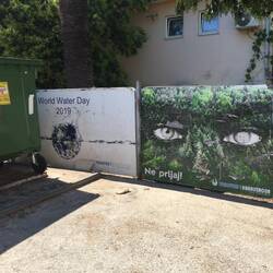 Be green, save water, nature's eyes are watching you