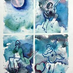 Die vier Stimmungsträger des Abends