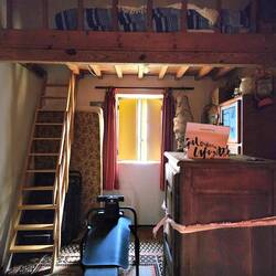 The bed in the loft where I slept
