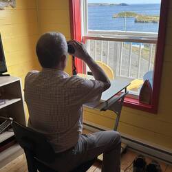 Scoping out the coastline!