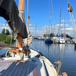 Ausfahrt Hafen Workum