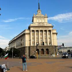 Parliament building used to be communist headquarters