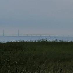 Mit Blick auf die Öresundbrücke