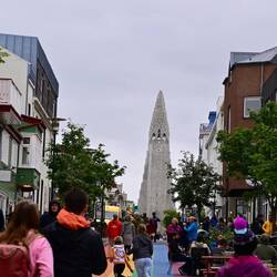 Rainbow Street leading to the cathedral