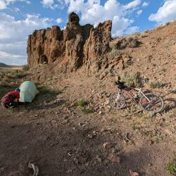 Wild campen am Cabin Creek auf fast 2500m.ü.M.