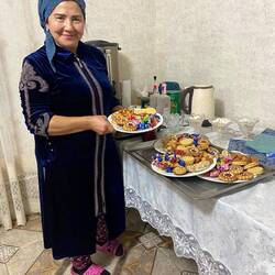 La signora che ci ha ospitati a cena