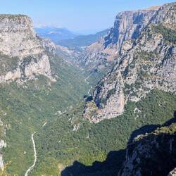 Full view of Vikos Gorge