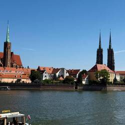 Oder River and churches