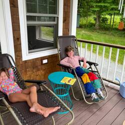 Wyatt and Poppy in Vermont