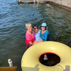 In the water with Nan and my Mother in Law, Connie!