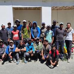 Abschiedsbild von unserem Team - es war uns eine große Ehre von euch begleitet zu werden.