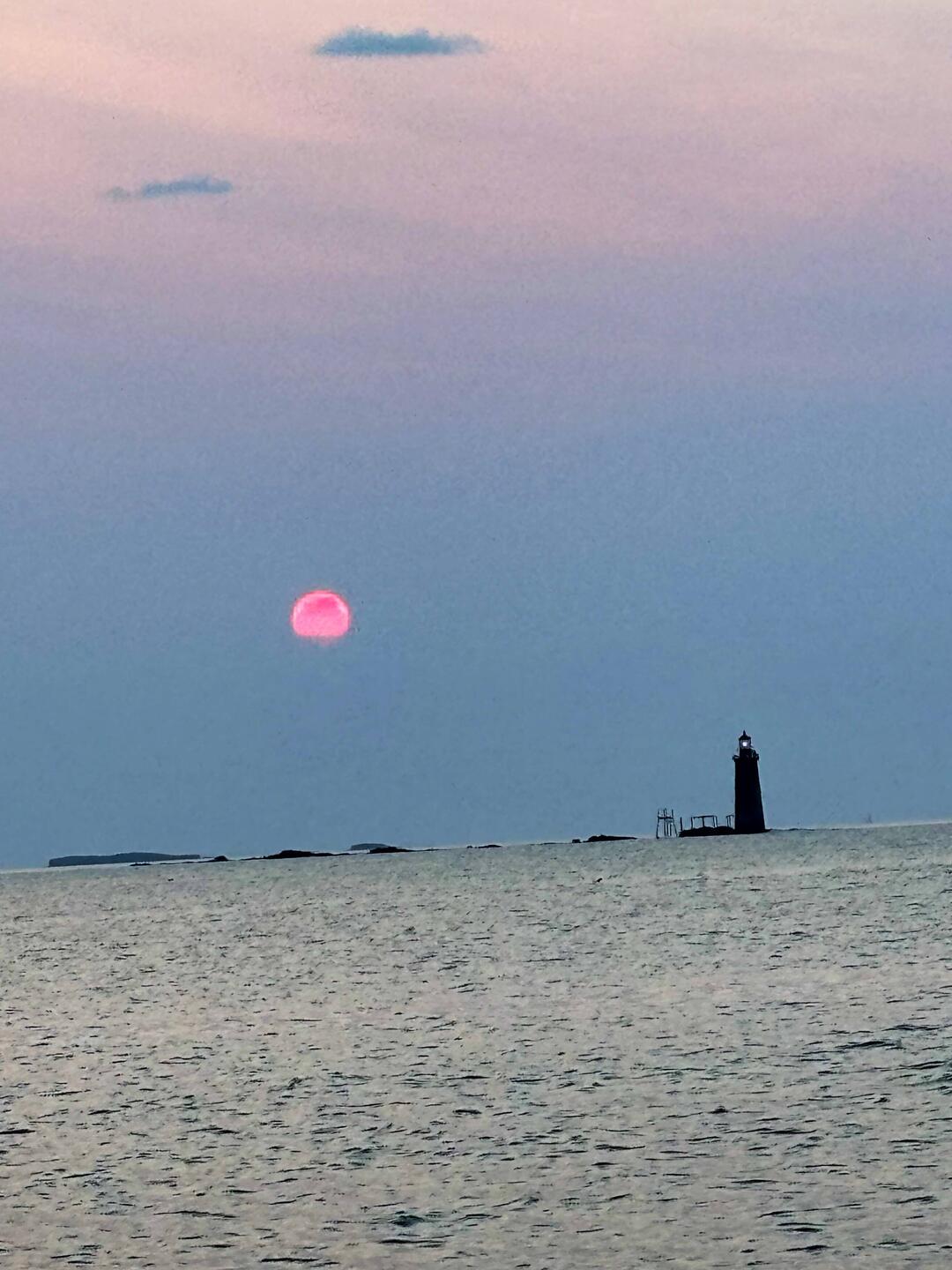 Sunrise leaving Portland