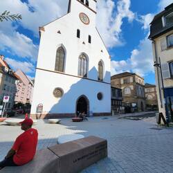 Saint Guillaume church near the hostel
