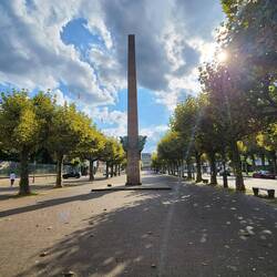 Leclerc monument in Broglie sq. which in the Middle Ages was a horse market