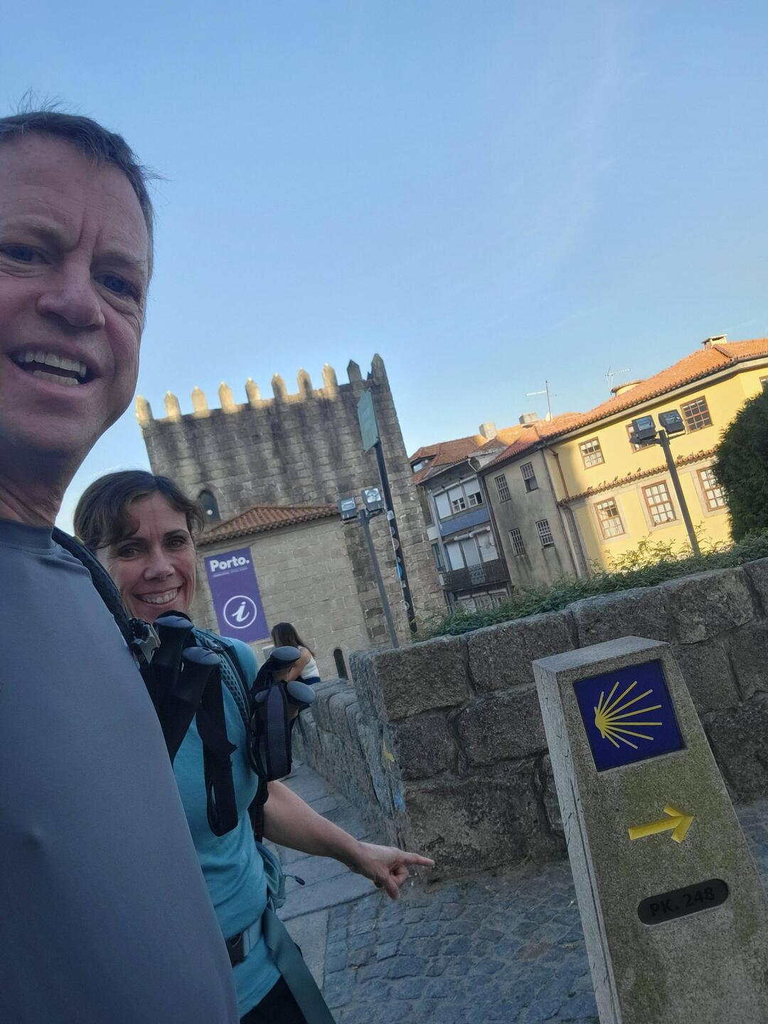 Start of the Portugese Coastal Camino- Porto Cathedral