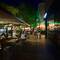 Pedestrian promenade at night